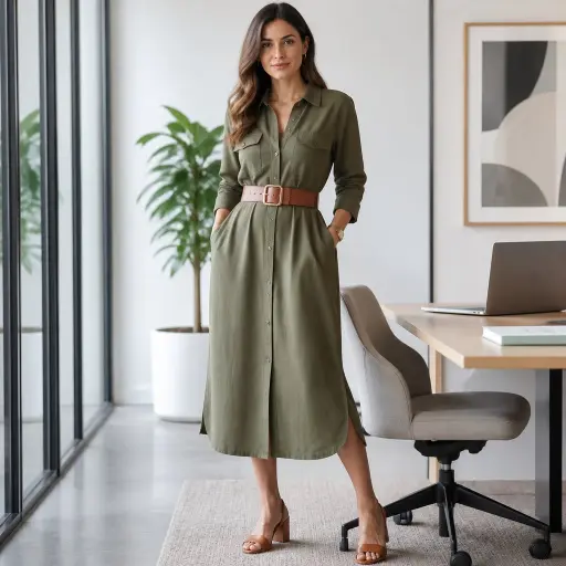 The Belted Shirtdress