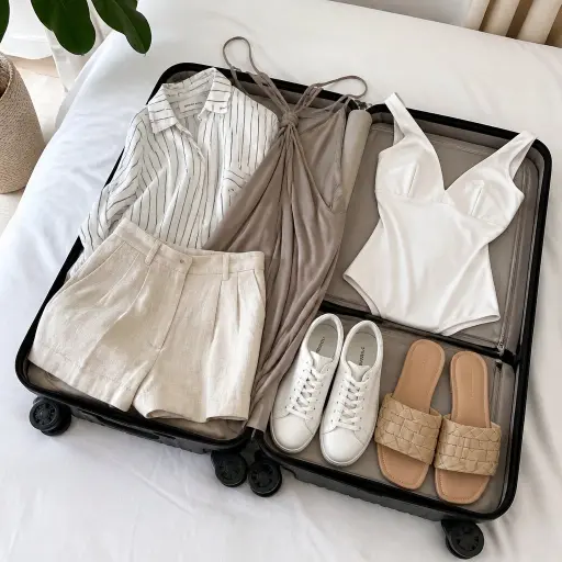 15 Effortless Vacation Outfits for Your Next Getaway 3 The Art of the Carry-On: How to Pack a Vacation Capsule