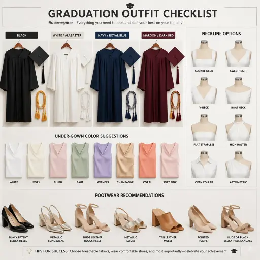 The Graduation Outfit Checklist: Cap, Gown, & Coords