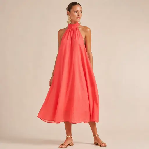 7. The Halter-Neck Trapeze Dress
