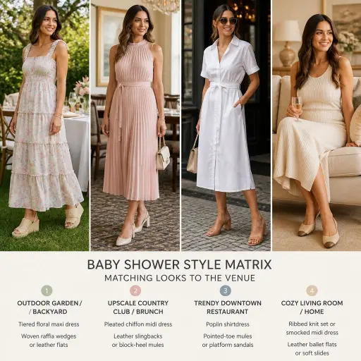 The Baby Shower Style Matrix: Matching Looks to the Venue
