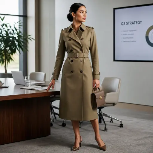 5. The Tailored Belted Trench Dress