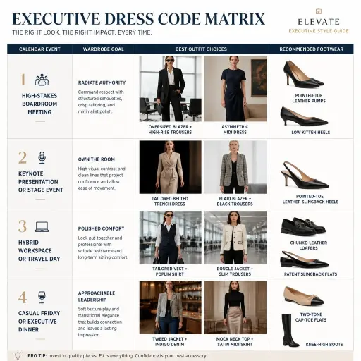 Executive Dress Code Matrix: Matching Outfits to the Agenda