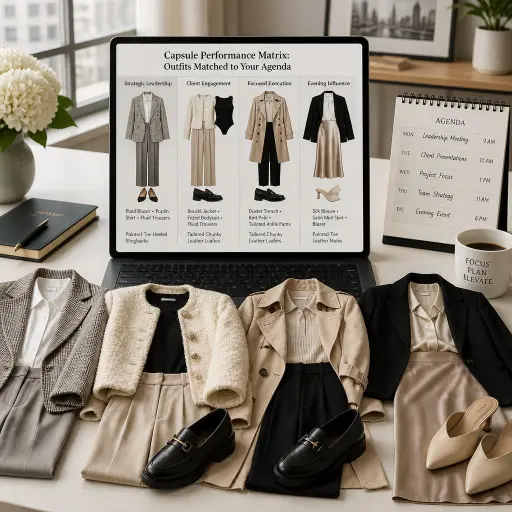 Capsule Performance Matrix: Outfits Matched to Your Agenda