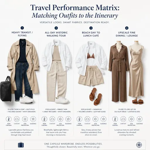 Travel Performance Matrix: Matching Outfits to the Itinerary