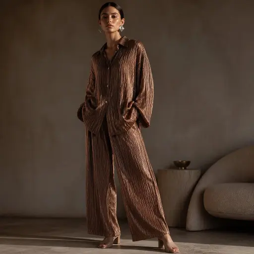 1. The Heavy Plissé Co-ord Suit Set