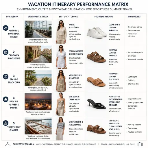 Vacation Itinerary Performance Matrix: Calibrating Your Footwear