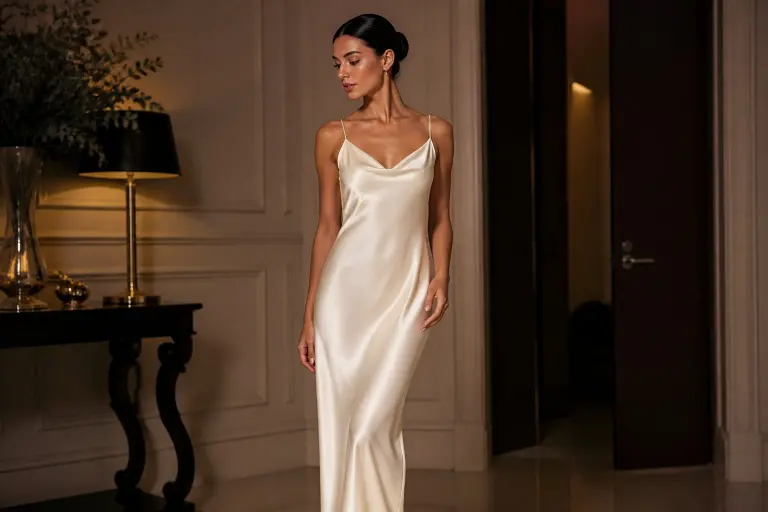 1. Embrace the Heavy-Weight Silk Slip Look