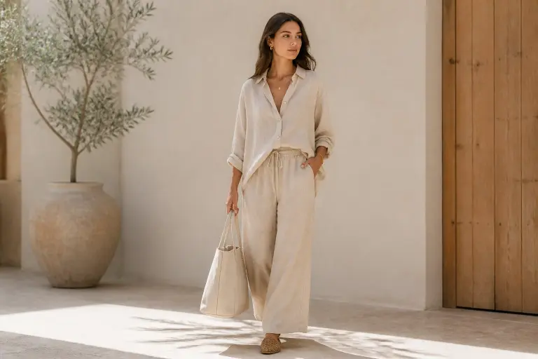 Monochromatic Linen Co-Ord