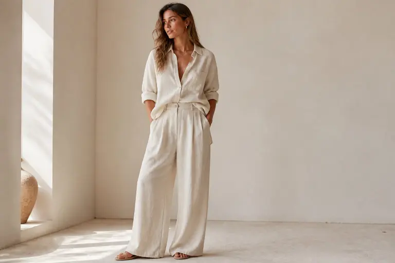 Monochromatic Linen Co-Ord