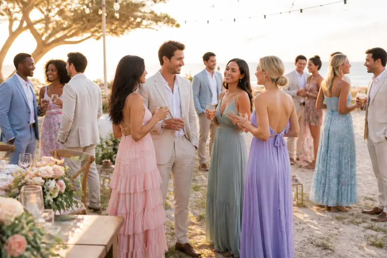 Casual and Beach Reception Vibes