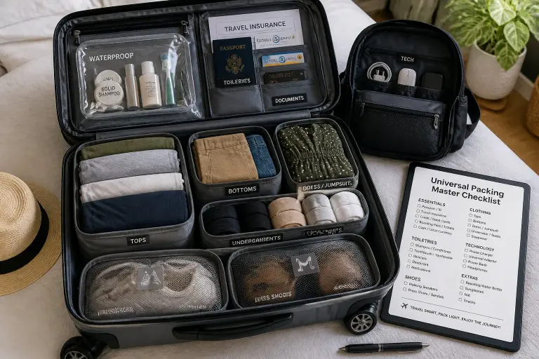 Universal Packing Master Checklist