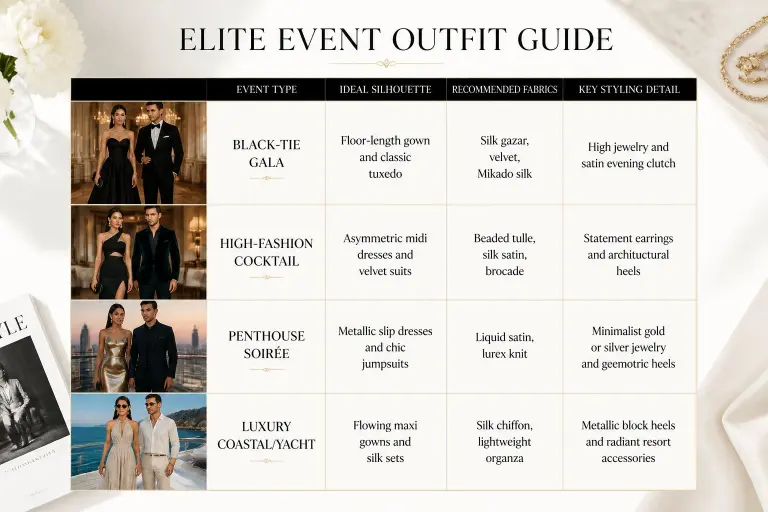 Quick Reference: Elite Event Outfit Guide